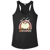 Funny Halloween Cute Ghost Retro Rainbow Spooky Ladies PosiCharge Competitor Racerback Tank