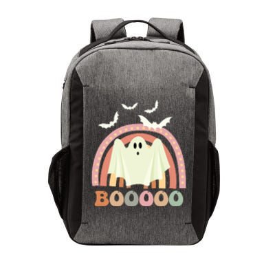 Funny Halloween Cute Ghost Retro Rainbow Spooky Vector Backpack