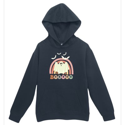 Funny Halloween Cute Ghost Retro Rainbow Spooky Urban Pullover Hoodie