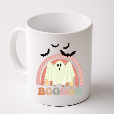 Funny Halloween Cute Ghost Retro Rainbow Spooky Coffee Mug