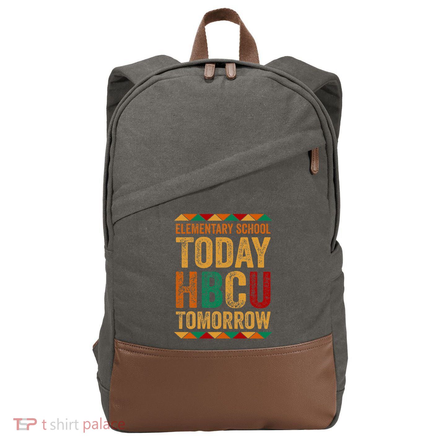 Future Hbcu College Elementary School Today Hbcu Tomorrow Cotton Canvas Backpack