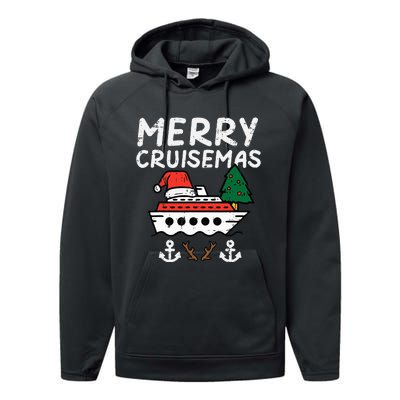 Festive Holiday Cruise Celebration for the Whole Family Performance Fleece Hoodie