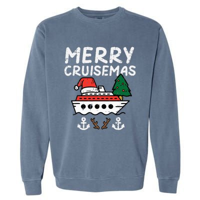 Festive Holiday Cruise Celebration for the Whole Family Garment-Dyed Sweatshirt