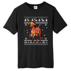 Funny Horse Christmas Gift For Lovers Tall Fusion ChromaSoft Performance T-Shirt