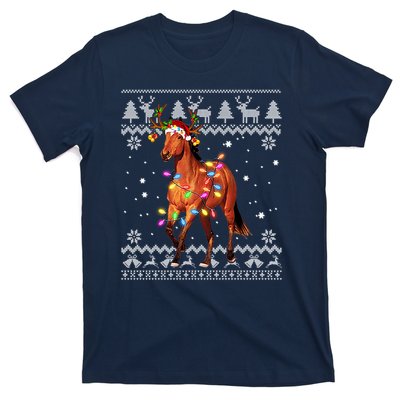 Funny Horse Christmas Gift For Lovers T-Shirt