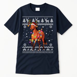 Funny Horse Christmas Gift For Lovers Tall T-Shirt