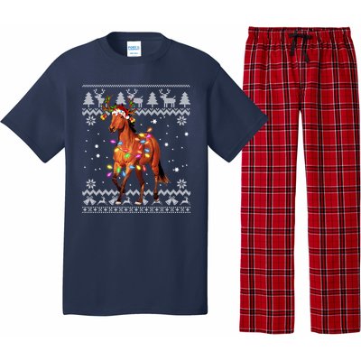 Funny Horse Christmas Gift For Lovers Pajama Set