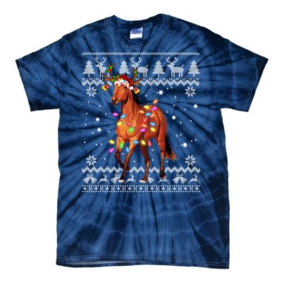 Funny Horse Christmas Gift For Lovers Tie-Dye T-Shirt