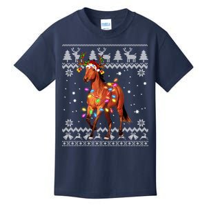 Funny Horse Christmas Gift For Lovers Kids T-Shirt