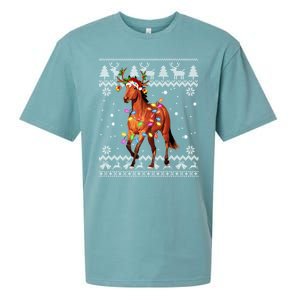 Funny Horse Christmas Gift For Lovers Sueded Cloud Jersey T-Shirt