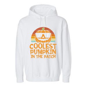 Funny Halloween Coolest Pumpkin In The Patch Cute Gift Garment-Dyed Fleece Hoodie