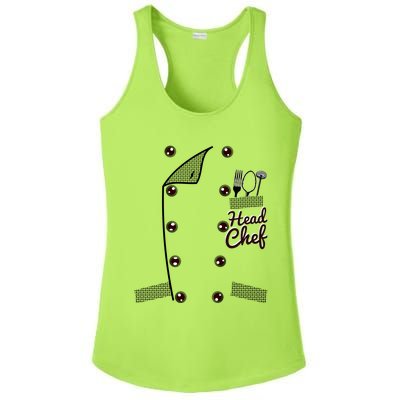 Funny Head Chef Gift Ladies PosiCharge Competitor Racerback Tank