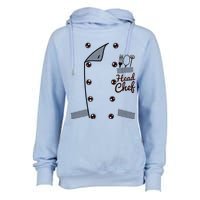 Funny Head Chef Gift Womens Funnel Neck Pullover Hood