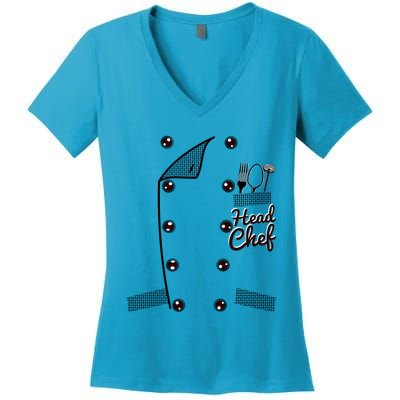 Funny Head Chef Gift Women's V-Neck T-Shirt