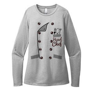 Funny Head Chef Gift Womens CVC Long Sleeve Shirt