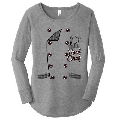 Funny Head Chef Gift Women's Perfect Tri Tunic Long Sleeve Shirt