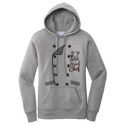 Funny Head Chef Gift Women's Pullover Hoodie