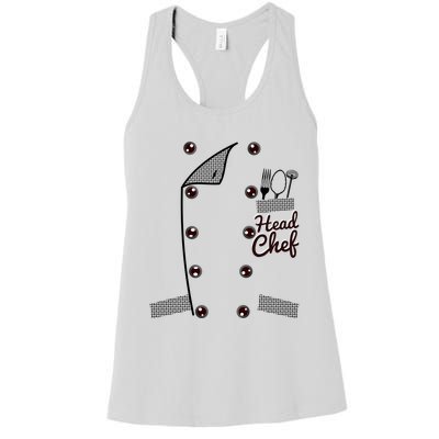 Funny Head Chef Gift Women's Racerback Tank