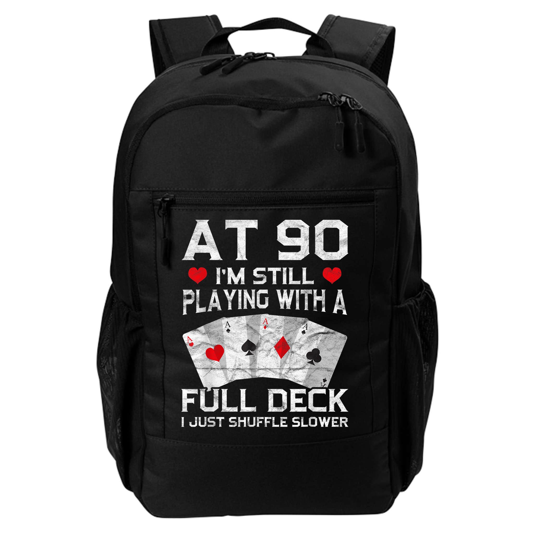 Full House Card Hand 90th Birthday 90 Year Old Cards Gift Backpack