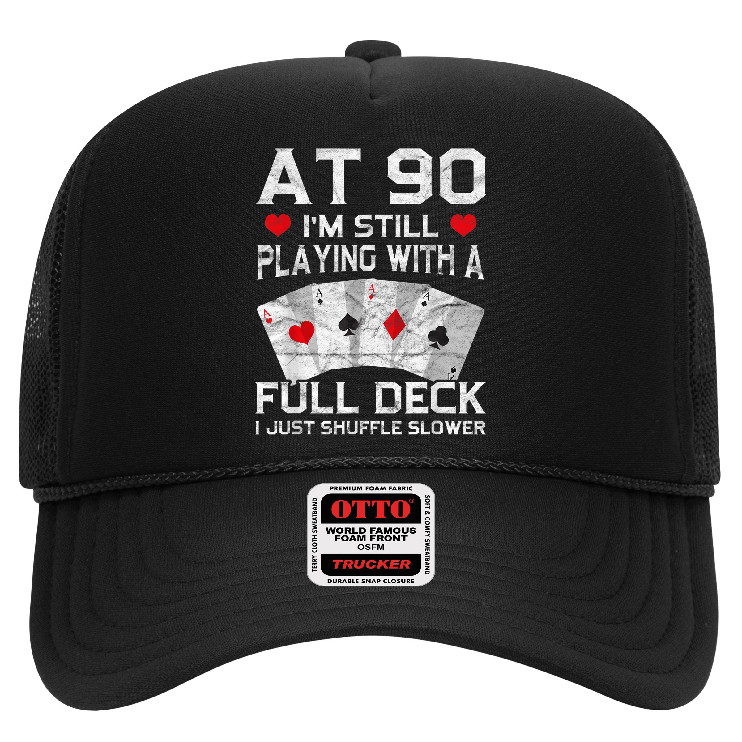 Full House Card Hand 90th Birthday 90 Year Old Cards Gift Hat