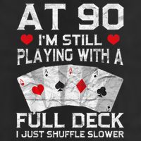 Full House Card Hand 90th Birthday 90 Year Old Cards Gift Hat