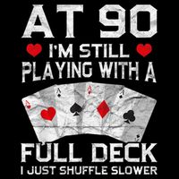 Full House Card Hand 90th Birthday 90 Year Old Cards Gift Visor