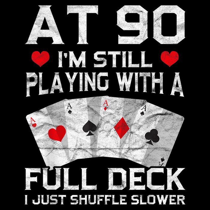 Full House Card Hand 90th Birthday 90 Year Old Cards Gift Visor