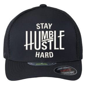 Funny Hustle Design For Men And Women Cool Humble Family Flexfit Unipanel Trucker Cap