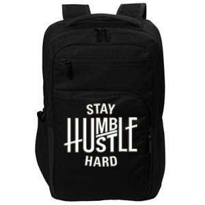 Funny Hustle Design For Men And Women Cool Humble Family Impact Tech Backpack