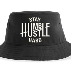 Funny Hustle Design For Men And Women Cool Humble Family Sustainable Bucket Hat