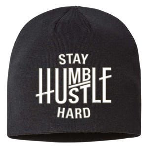 Funny Hustle Design For Men And Women Cool Humble Family Sustainable Beanie