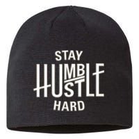 Funny Hustle Design For Men And Women Cool Humble Family Sustainable Beanie