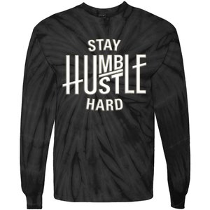 Funny Hustle Design For Men And Women Cool Humble Family Tie-Dye Long Sleeve Shirt