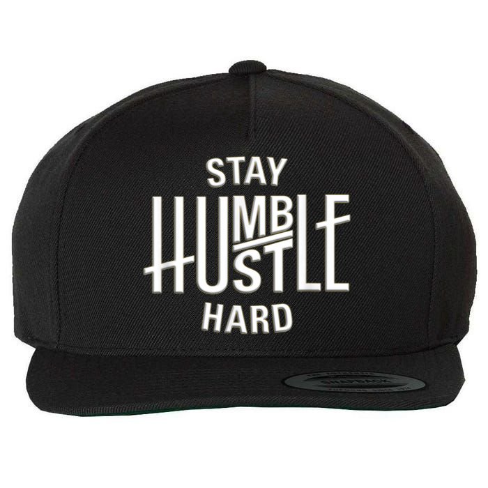 Funny Hustle Design For Men And Women Cool Humble Family Wool Snapback Cap