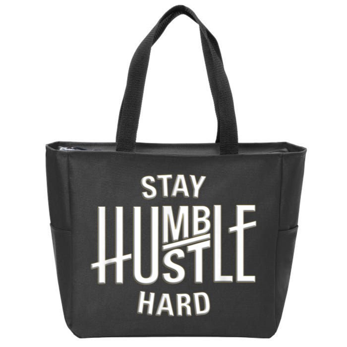 Funny Hustle Design For Men And Women Cool Humble Family Zip Tote Bag