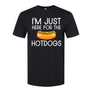 Funny Hot Dog Lover Hotdog Im Just Here For The Hot Dogs Softstyle CVC T-Shirt