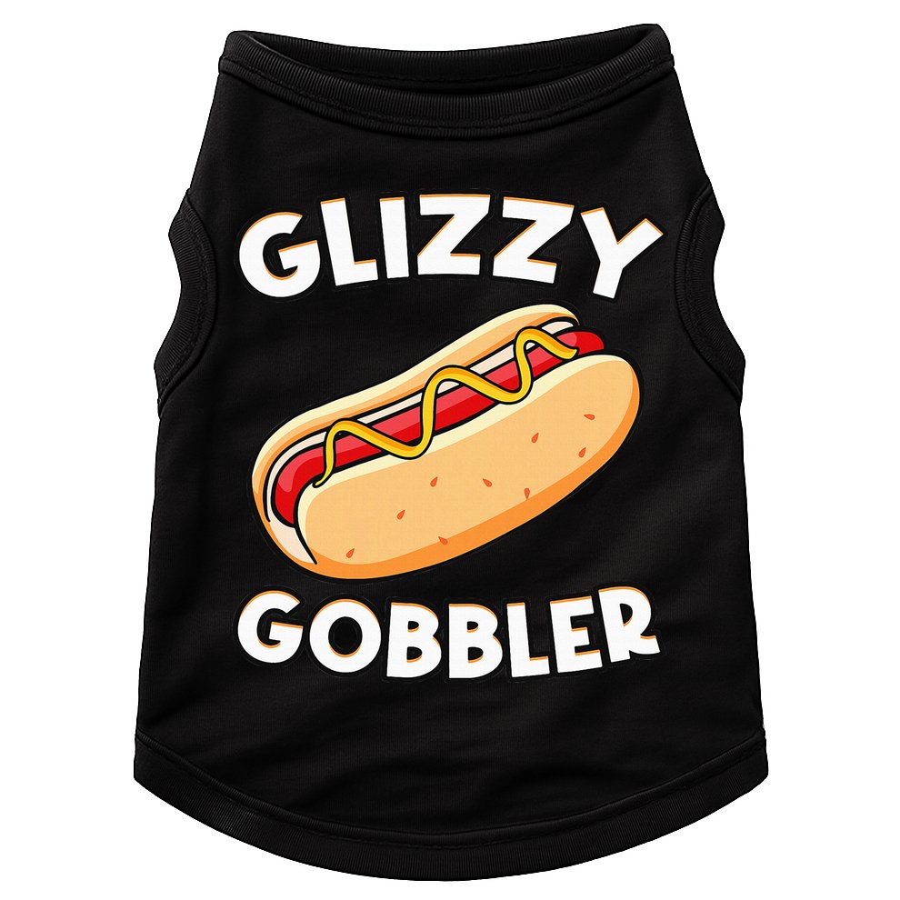 Funny Hot Dog Glizzy Gobbler Number One Glizzy Gladiator Doggie Tank