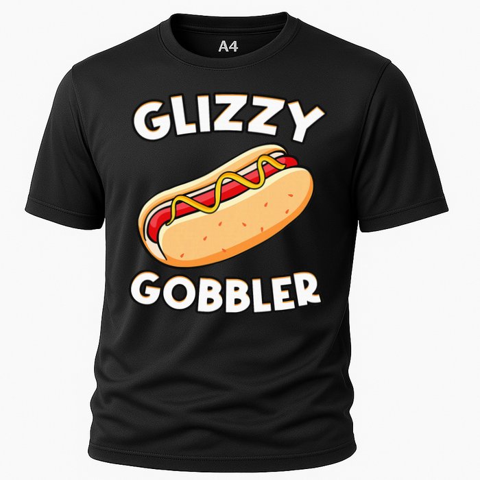 Funny Hot Dog Glizzy Gobbler Number One Glizzy Gladiator Cooling Performance Crew T-Shirt