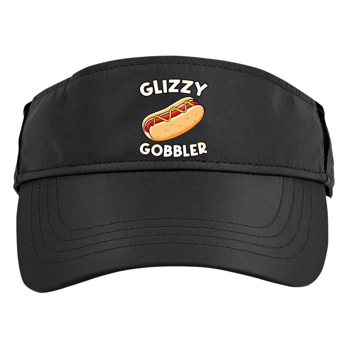 Funny Hot Dog Glizzy Gobbler Number One Glizzy Gladiator Adult Drive Performance Visor