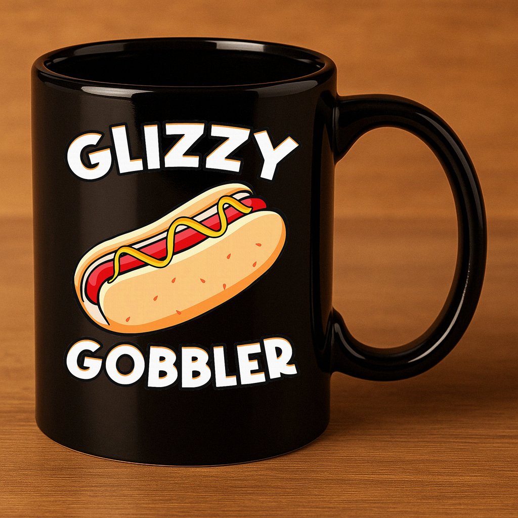 Funny Hot Dog Glizzy Gobbler Number One Glizzy Gladiator 11oz C Handle Ceramic Mug