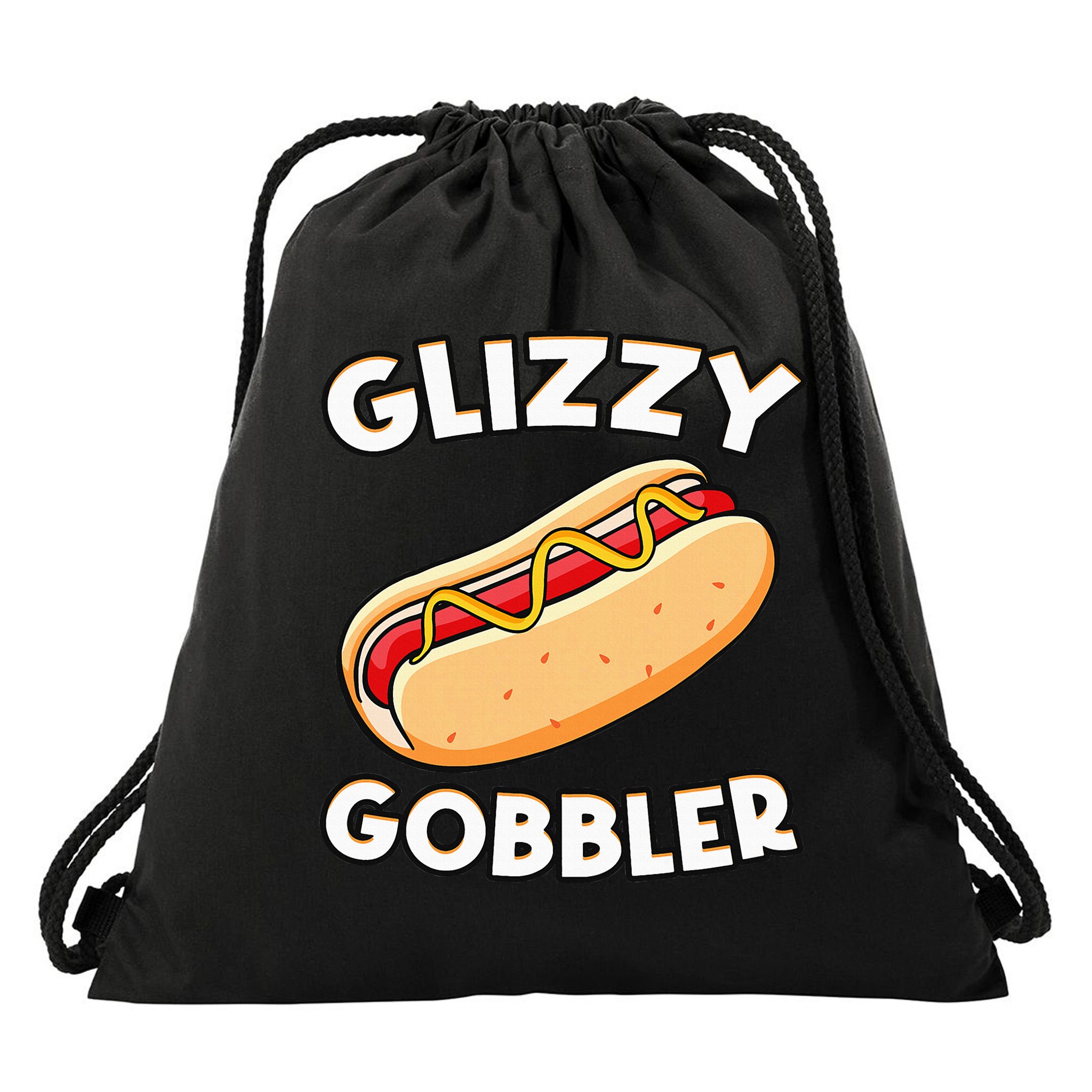Funny Hot Dog Glizzy Gobbler Number One Glizzy Gladiator Drawstring Bag