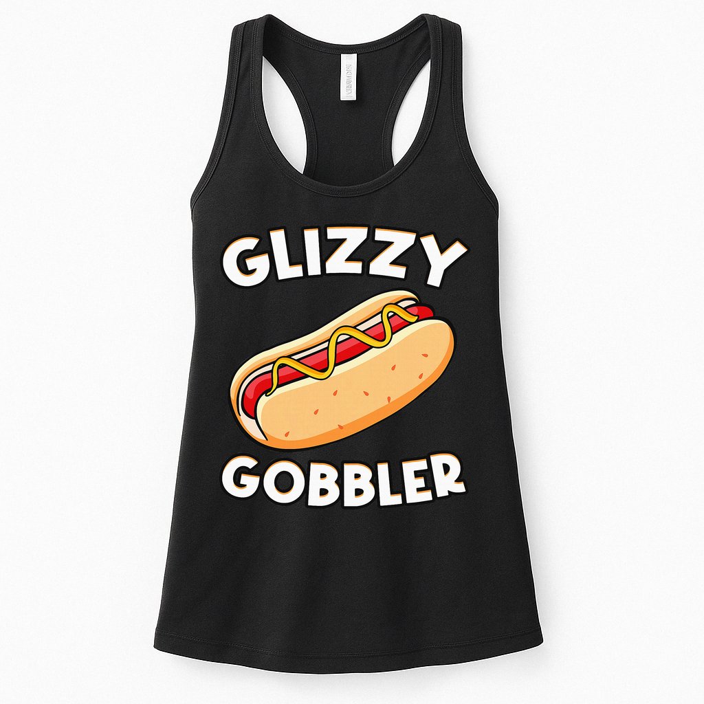 Funny Hot Dog Glizzy Gobbler Number One Glizzy Gladiator Womens Tank Top