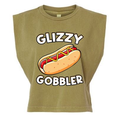 Funny Hot Dog Glizzy Gobbler Number One Glizzy Gladiator Garment-Dyed Women's Muscle Tee