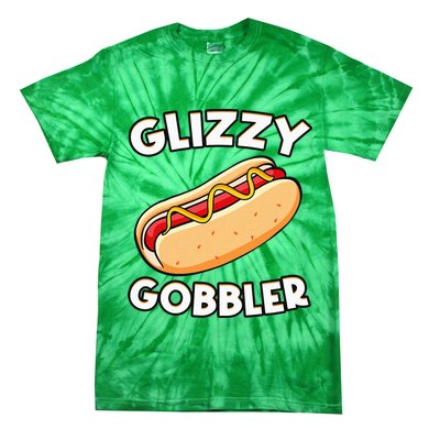 Funny Hot Dog Glizzy Gobbler Number One Glizzy Gladiator Tie-Dye T-Shirt