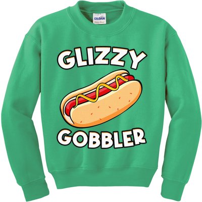 Funny Hot Dog Glizzy Gobbler Number One Glizzy Gladiator Kids Sweatshirt