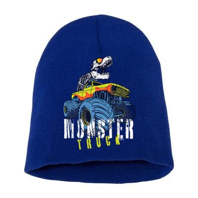 Funny Halloween Dinosaur Skeleton Monster Truck Gift Short Acrylic Beanie