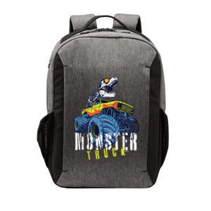 Funny Halloween Dinosaur Skeleton Monster Truck Gift Vector Backpack