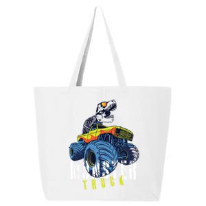 Funny Halloween Dinosaur Skeleton Monster Truck Gift 25L Jumbo Tote