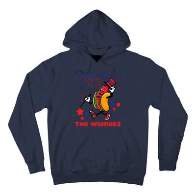 Funny Hot Dog Im Just Here For The Wieners 4Th Of July Tall Hoodie