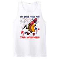 Funny Hot Dog Im Just Here For The Wieners 4Th Of July PosiCharge Competitor Tank